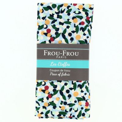 Coupon Tissu 100% Coton - 160X70cm - PRUNELLE AZUR