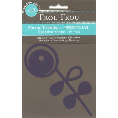 Fleur thermocollante Frou-Frou 15x6cm Frou-Frou 15x6cmOdonata Myrtille