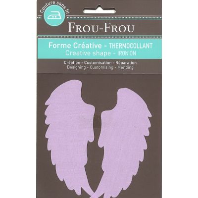 AIles Thermocollantes Uni Frou-Frou 14x8cm Parme clair