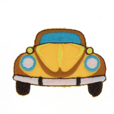 THERMOCOLLANT Voiture Jaune 5x3cm Collection Minis Autos