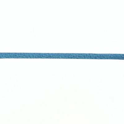 Frou-Frou Cordon Spaghetti Tout ce qui brille 7mm BLEU - PRIX AU METRE