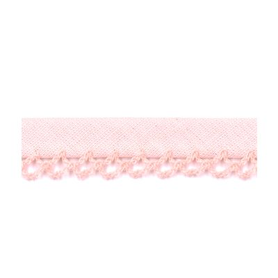 Biais Festonné Coton Uni 12mm Frou-Frou Rose clair - PRIX AU METRE