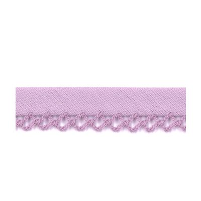 Biais Festonné Coton Uni 12mm Frou-Frou Parme - PRIX AU METRE