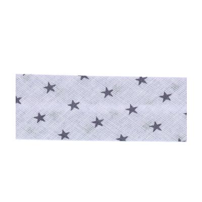 Biais Frou-Frou 20mm tissu Etoiles Lilas - PRIX AU METRE
