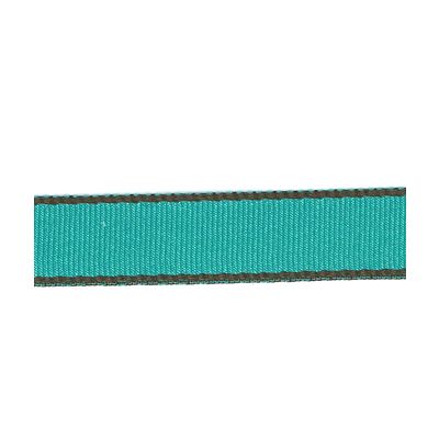 FROU FROU GROS GRAIN BORDURE Turquoise foncé - PRIX AU METRE
