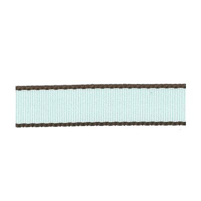 FROU FROU GROS GRAIN BORDURE Bleu layette - PRIX AU METRE