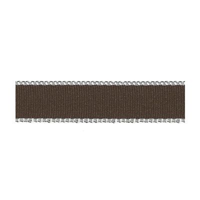 FROU FROU GROS GRAIN BORDURE Marron Marron chocolat - PRIX AU METRE