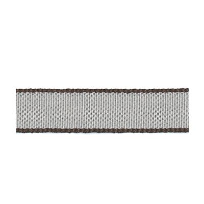 FROU FROU GROS GRAIN BORDURE GRIS PERLE - PRIX AU METRE