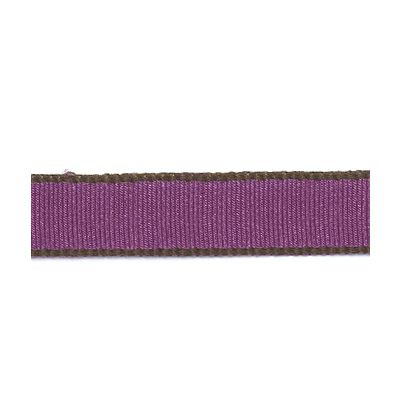 FROU FROU GROS GRAIN BORDURE Rose prune - PRIX AU METRE