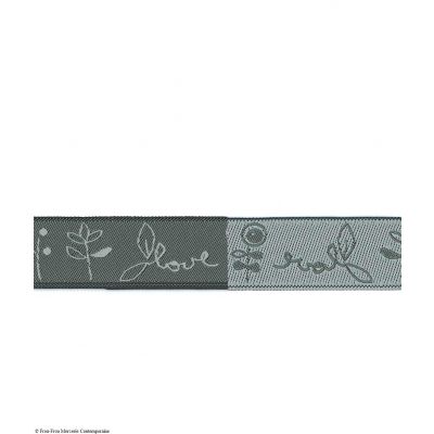 Ruban Odonata Gris foncé - PRIX AU METRE