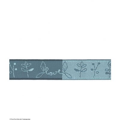 Ruban Odonata Bleu gris - PRIX AU METRE