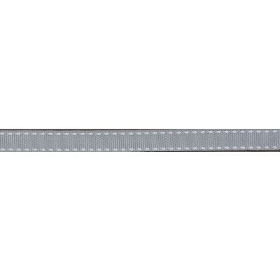 Ruban gros Grain surpiqué Gris clair - PRIX AU METRE