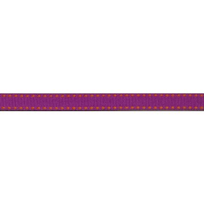 Ruban gros Grain surpiqué Rose - PRIX AU METRE