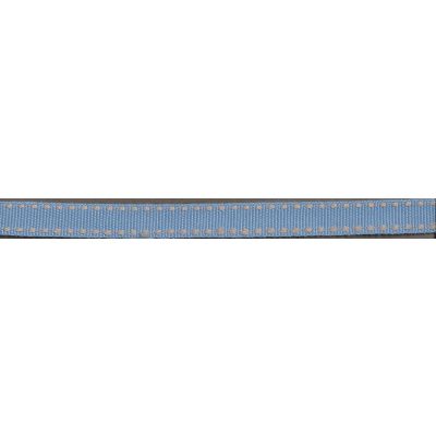 Ruban gros Grain surpiqué Bleu - PRIX AU METRE