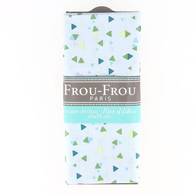 COUPON TISSU 45x55cm KIRIGAMI MINI'S Bleu layette - 100% coton