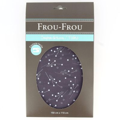 TISSU COUPON ODONATA 150x110cm Myrtille - 100% Coton