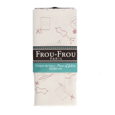 COUPON TISSU 45x55cm I Love Couture Atelier Saumon - 100% Coton