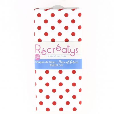 COUPON TISSU 45x53cm Coll. Sorbet d'été N°3  - 100% coton