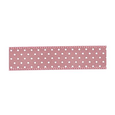 Ruban Satin Plumetis Frou-Frou 9mm Rose clair - PRIX AU METRE