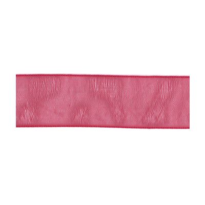 Ruban Organza soyeux Uni Framboise - PRIX AU METRE