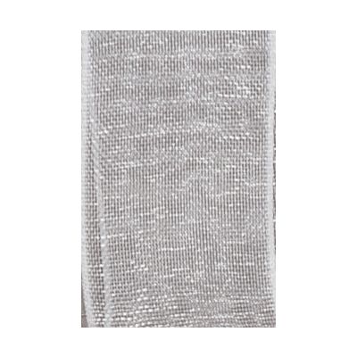 Ruban Organza soyeux Uni Blanc - PRIX AU METRE