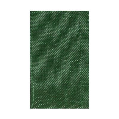 Ruban Organza soyeux Uni Vert Emeraude - PRIX AU METRE