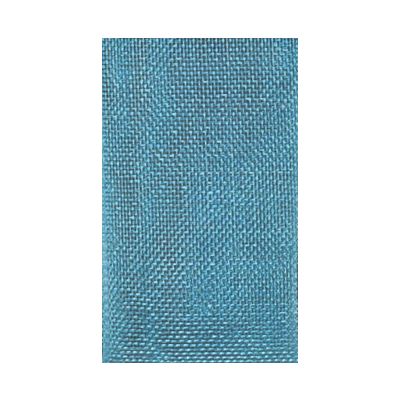 Ruban Organza soyeux Uni Turquoise - PRIX AU METRE