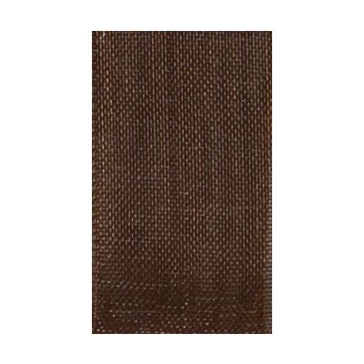 Ruban Organza soyeux Uni Marron Brun - PRIX AU METRE