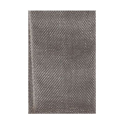 Ruban Organza soyeux Uni Gris - PRIX AU METRE