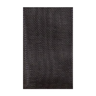 Ruban Organza soyeux Uni Gris foncé - PRIX AU METRE