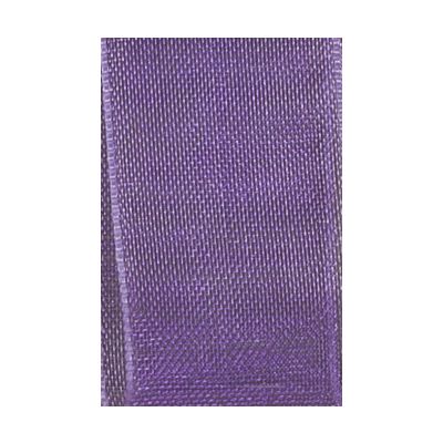 Ruban Organza soyeux Uni Violet clair - PRIX AU METRE