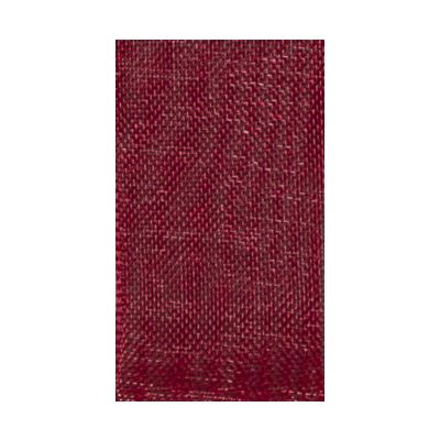 Ruban Organza soyeux Uni Rouge - PRIX AU METRE