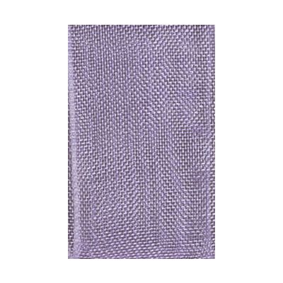 Ruban Organza soyeux Uni Parme - PRIX AU METRE