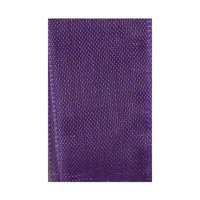 Ruban Organza soyeux Uni Violet rose - PRIX AU METRE
