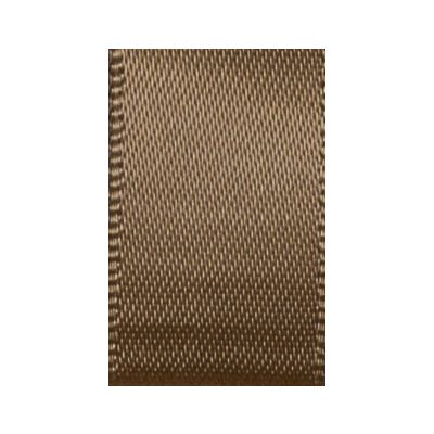 Ruban Satin soyeux Uni Marron Brun - PRIX AU METRE