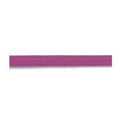 Frou-Frou Cordon Spaghetti Tissu Coton Uni 7mm Rose Camélia - PRIX AU METRE