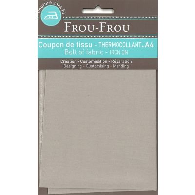 Tiissu thermocollant A4 Frou-Frou en tissu Uni Beige clair