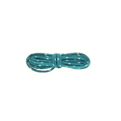 Frou-Frou Cordon Spaghetti 7mmx2m Tissu Etoiles Turquoise foncé