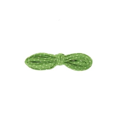 Frou-Frou Cordon Spaghetti 7mmx2m Tissu Pois Vert pomme