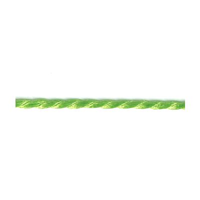Frou-Frou Cordelière Rayonne 2mm Unis Vert pomme - PRIX AU METRE
