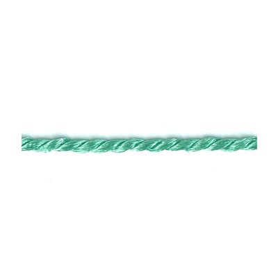 Frou-Frou Cordelière Rayonne 2mm Unis Vert menthe - PRIX AU METRE
