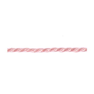 Frou-Frou Cordelière Rayonne 2mm Unis Rose clair - PRIX AU METRE