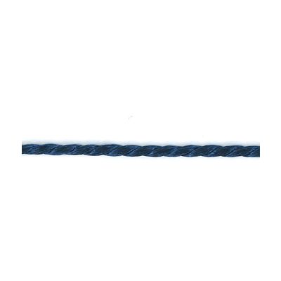 Frou-Frou Cordelière Rayonne 2mm Unis Bleu foncé - PRIX AU METRE