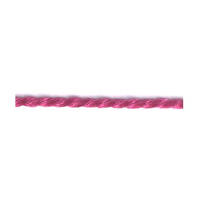 Frou-Frou Cordelière Rayonne 2mm Unis Rose Camélia - PRIX AU METRE