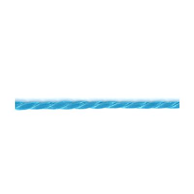 Frou-Frou Cordelière Rayonne 2mm Unis Turquoise - PRIX AU METRE