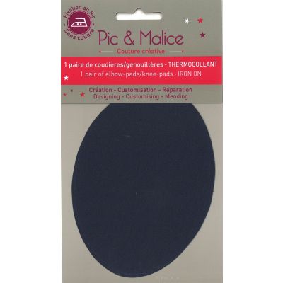 Pic & Malice coudiere/genouillere thermocollant uni Marine