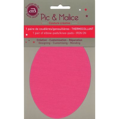 Pic & Malice coudiere/genouillere thermocollant uni Rose clair