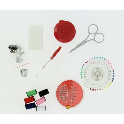 SET Boite COUTURE VOYAGE POIS avec ASSORTIMENTS COUTURE