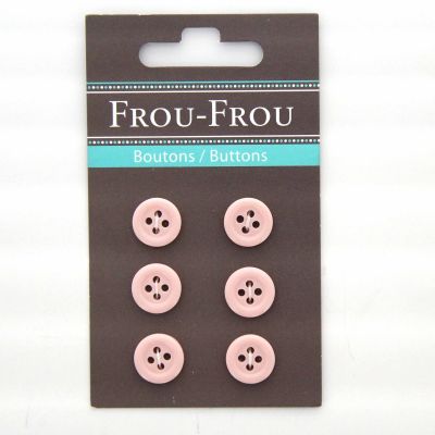 Carte de 6 ou 4 boutons (selon taille) UNIS Saumon