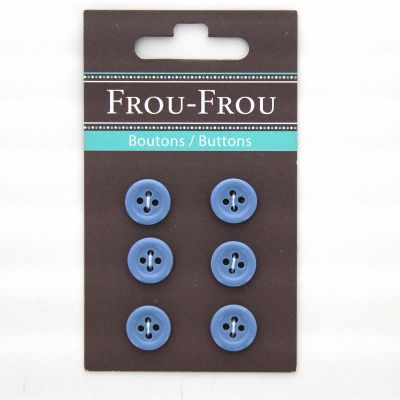 Carte de 6 ou 4 boutons (selon taille) UNIS Bleu
